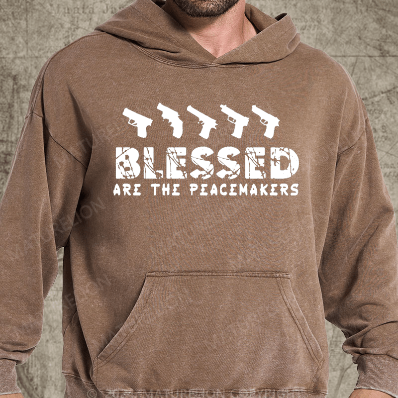 Maturelion Blessed Are The Peacemakers Washed Hoodie