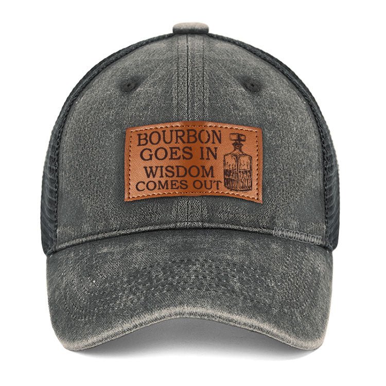 Maturelion Bourbon Goes In Wisdom Comes Out Leather Patch Co2 Cap