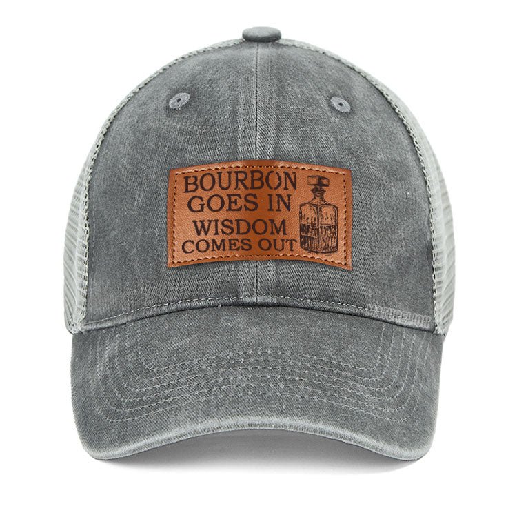 Maturelion Bourbon Goes In Wisdom Comes Out Leather Patch Co2 Cap