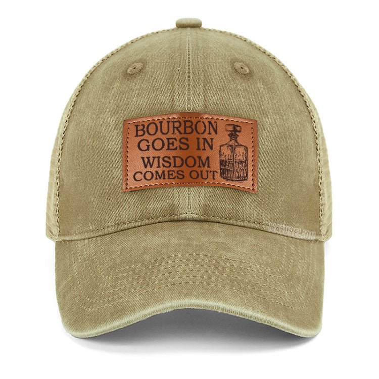 Maturelion Bourbon Goes In Wisdom Comes Out Leather Patch Co2 Cap