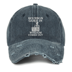 Maturelion Bourbon Goes In Wisdom Comes Out Washed Vintage Cap