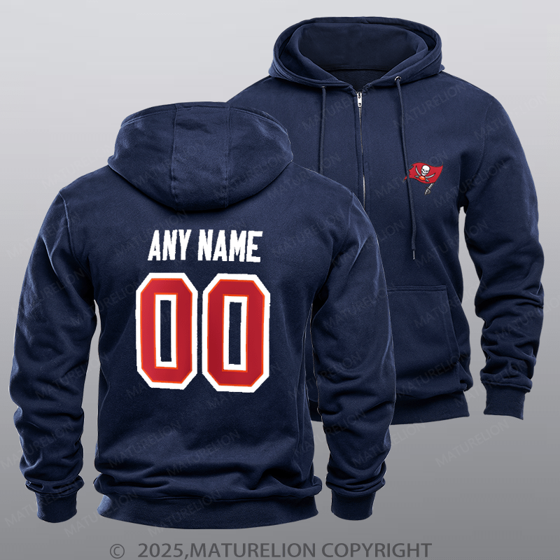 Maturelion Buccaneers Nfl Custom Zipper Hoodie