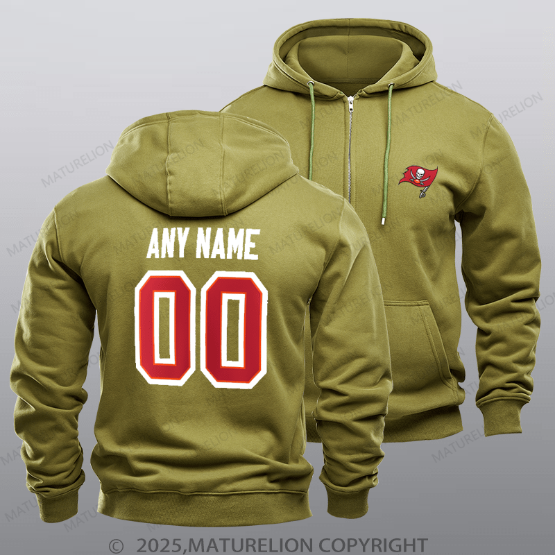 Maturelion Buccaneers Nfl Custom Zipper Hoodie