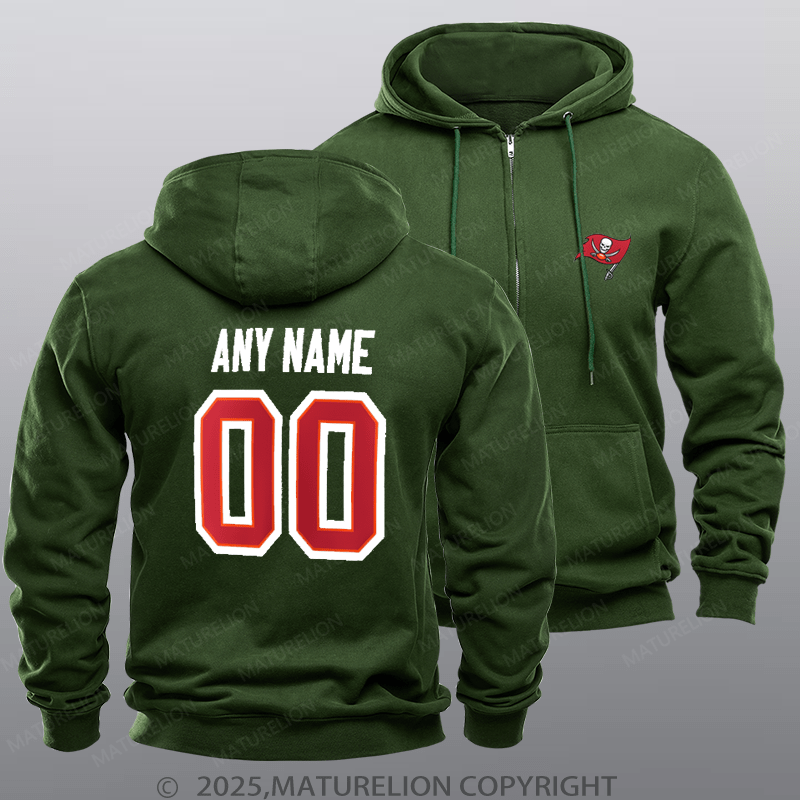 Maturelion Buccaneers Nfl Custom Zipper Hoodie