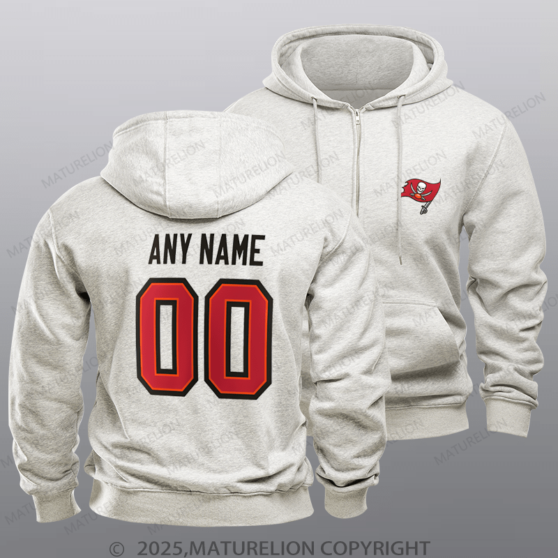 Maturelion Buccaneers Nfl Custom Zipper Hoodie