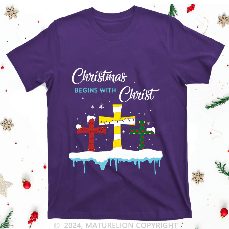 Maturelion Christmas Being With Christ Women T-Shirt