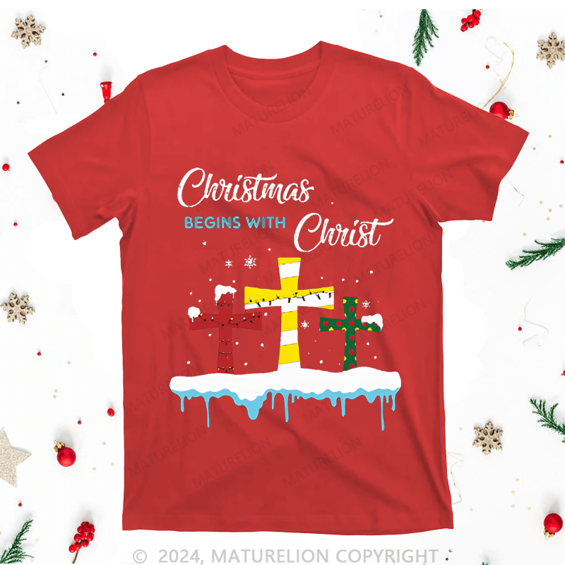 Maturelion Christmas Being With Christ Women T-Shirt