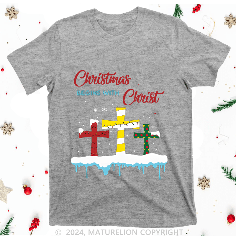 Maturelion Christmas Being With Christ Women T-Shirt