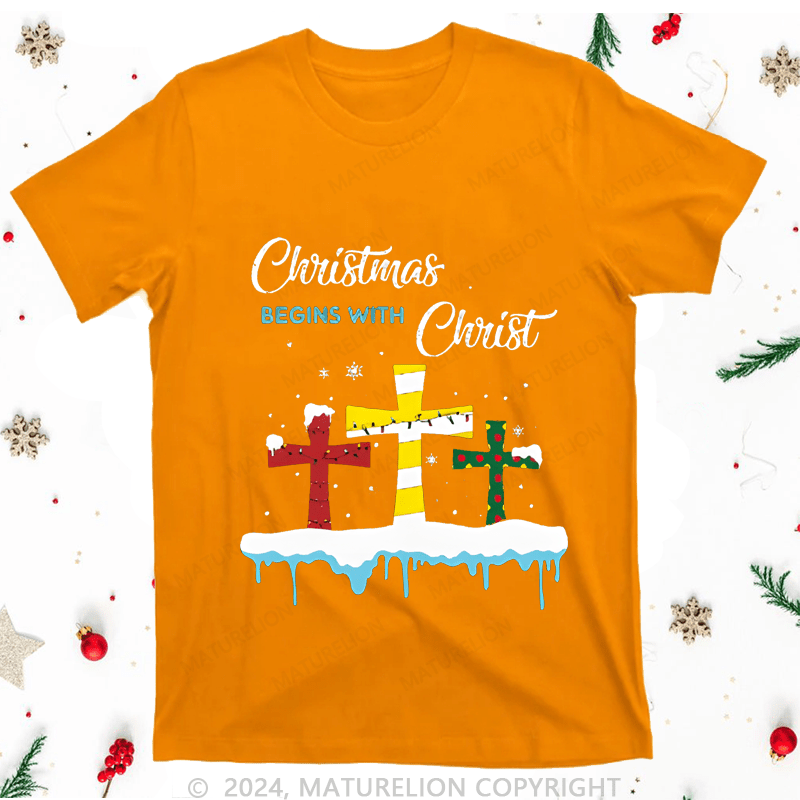 Maturelion Christmas Being With Christ Women T-Shirt