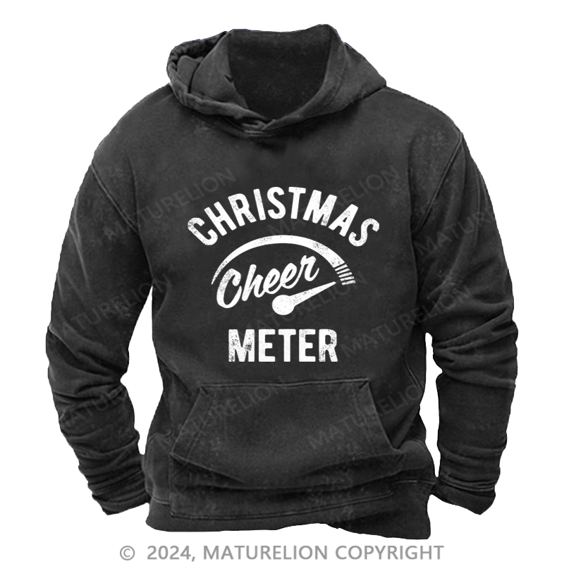 Maturelion Christmas Hoodie Cheer Meter Custom Hoodie