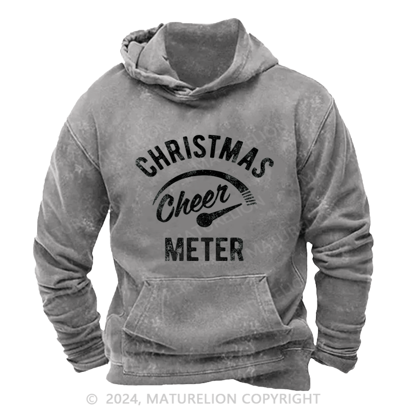 Maturelion Christmas Hoodie Cheer Meter Custom Hoodie