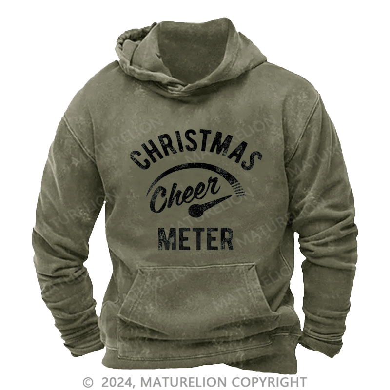 Maturelion Christmas Hoodie Cheer Meter Custom Hoodie