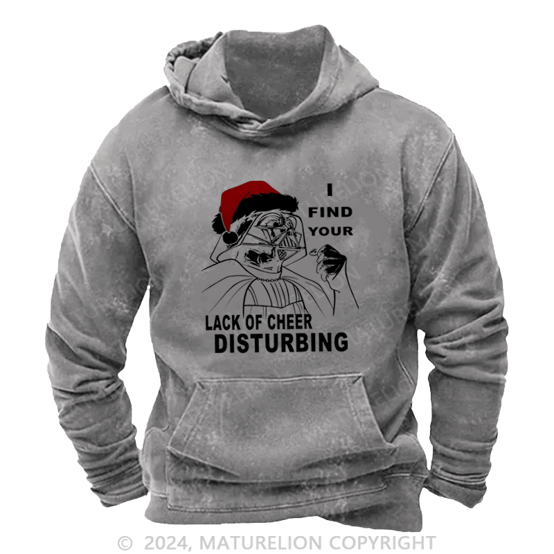 Maturelion Christmas Hoodie I Find Your Lack Of Cheer Disturbing Custom Hoodie