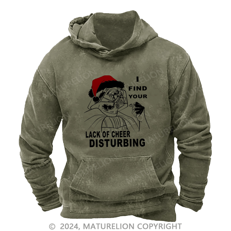 Maturelion Christmas Hoodie I Find Your Lack Of Cheer Disturbing Custom Hoodie