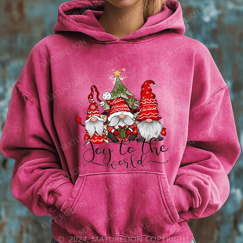 Maturelion Christmas Hoodie Joy To The World Women Hoodie