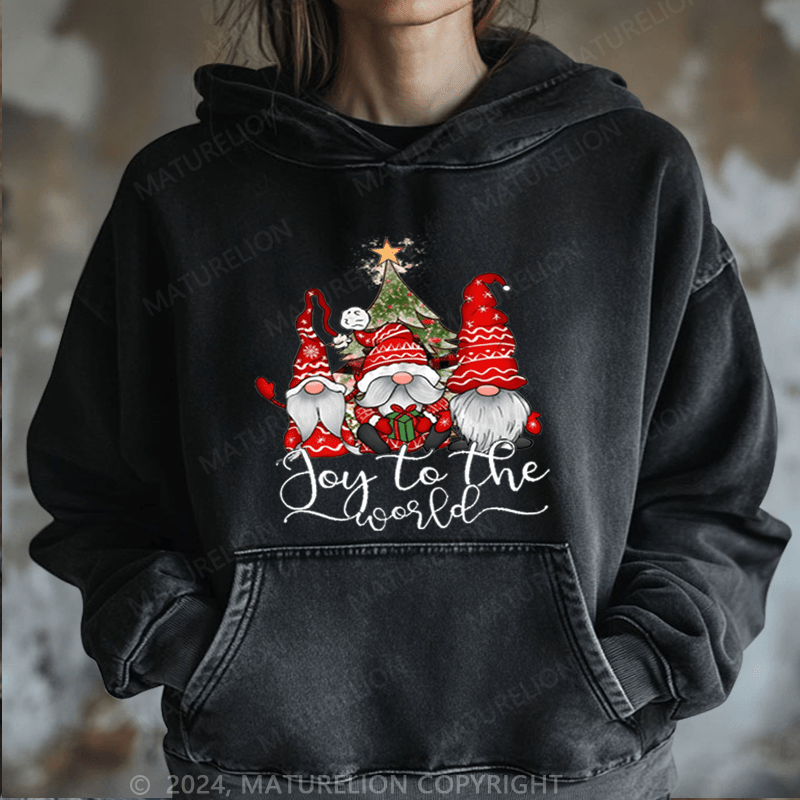 Maturelion Christmas Hoodie Joy To The World Women Hoodie