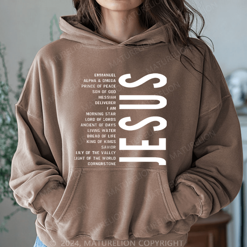 Maturelion Christmas Hoodie Juses Merry Christmas Women Hoodie