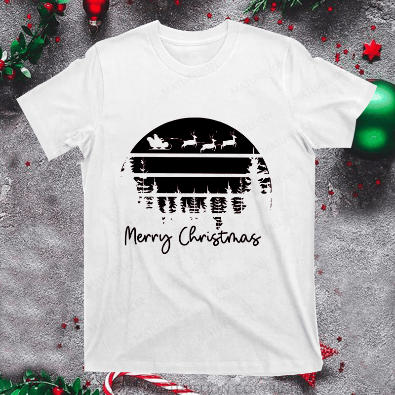 Maturelion Merry Christmas Women T-Shirt