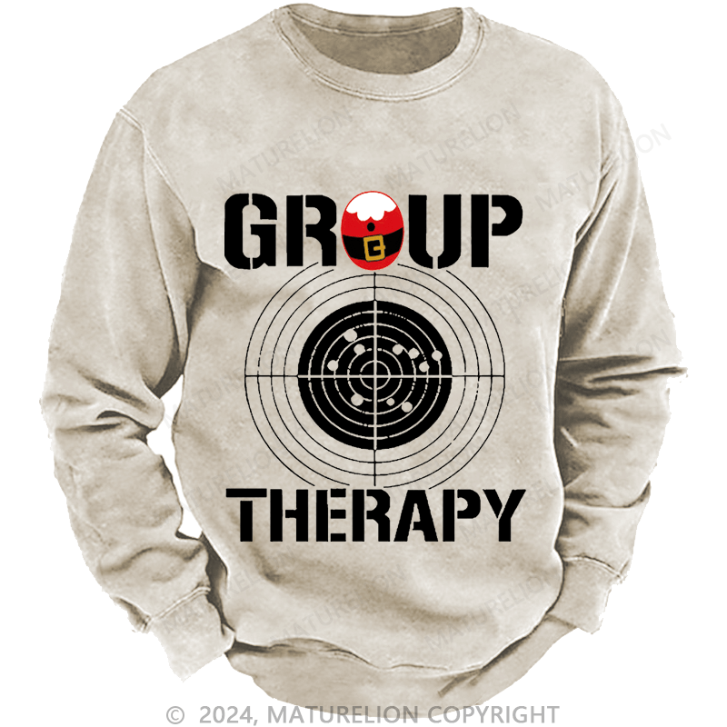 Maturelion Christmas Sweatshirt Group Therapy Custom Sweatshirt