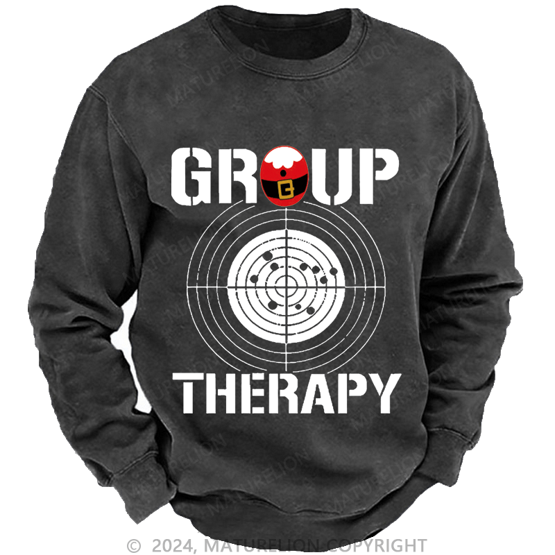 Maturelion Christmas Sweatshirt Group Therapy Custom Sweatshirt