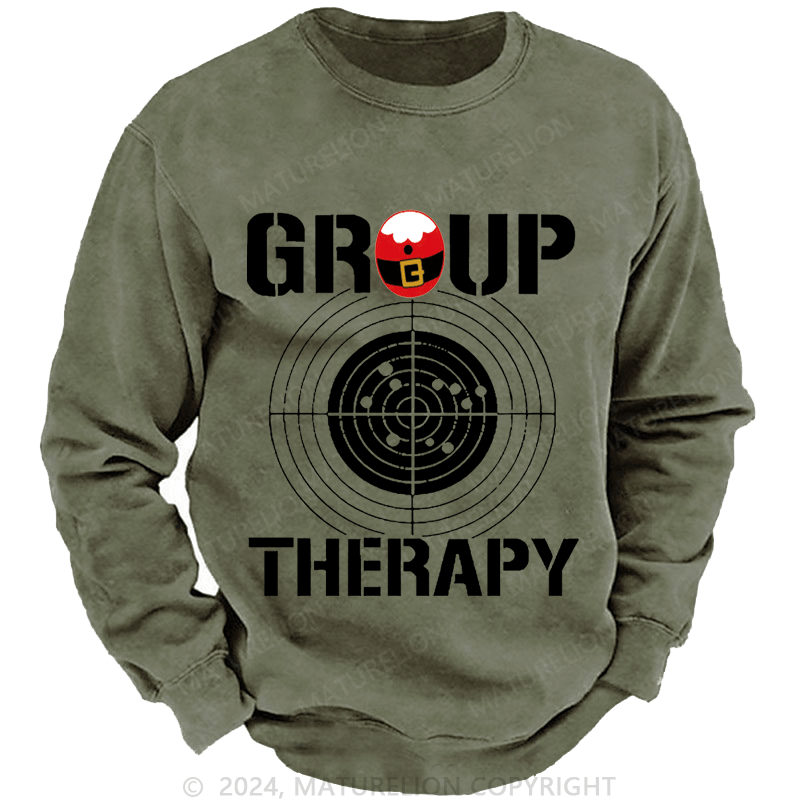 Maturelion Christmas Sweatshirt Group Therapy Custom Sweatshirt