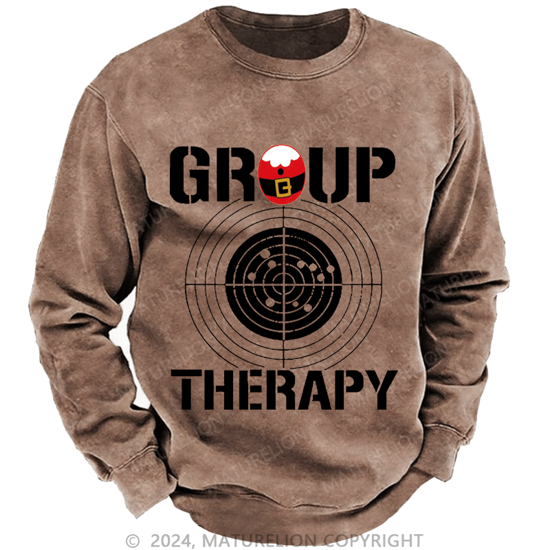 Maturelion Christmas Sweatshirt Group Therapy Custom Sweatshirt