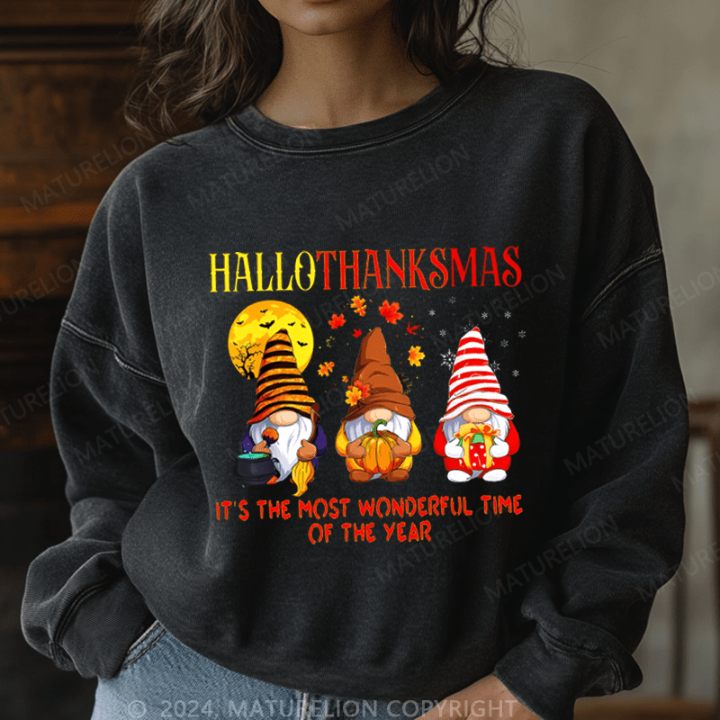 Maturelion Christmas Sweatshirt It's The Most Wonderful Time Of The Year Women Sweatshirt