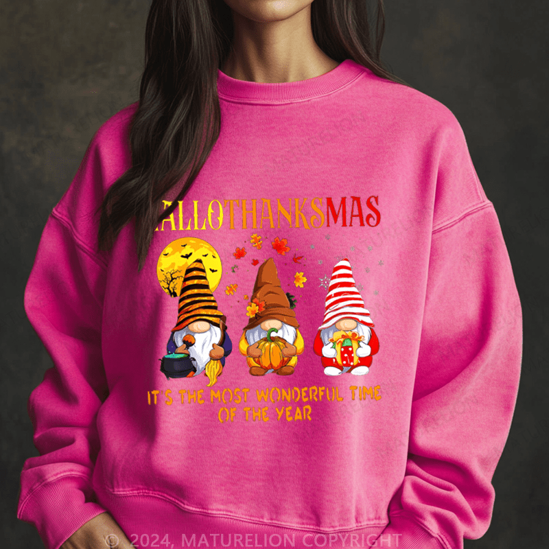 Maturelion Christmas Sweatshirt It's The Most Wonderful Time Of The Year Women Sweatshirt