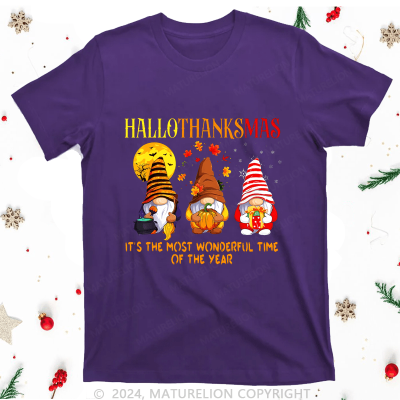 Maturelion Christmas T-Shirt It's The Most Wonderful Time Of The Year Women T-Shirt