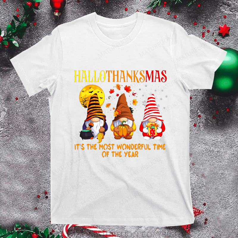 Maturelion Christmas T-Shirt It's The Most Wonderful Time Of The Year Women T-Shirt