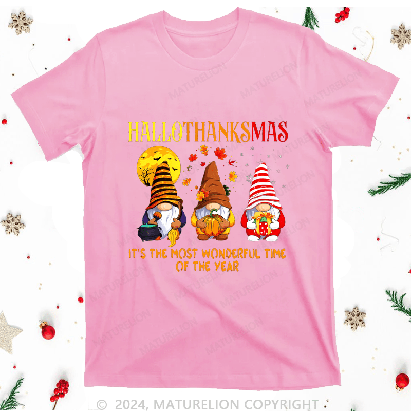 Maturelion Christmas T-Shirt It's The Most Wonderful Time Of The Year Women T-Shirt