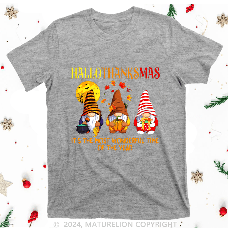 Maturelion Christmas T-Shirt It's The Most Wonderful Time Of The Year Women T-Shirt