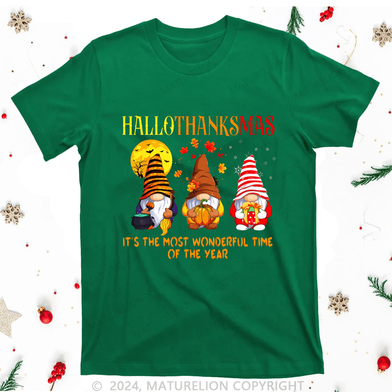 Maturelion Christmas T-Shirt It's The Most Wonderful Time Of The Year Women T-Shirt