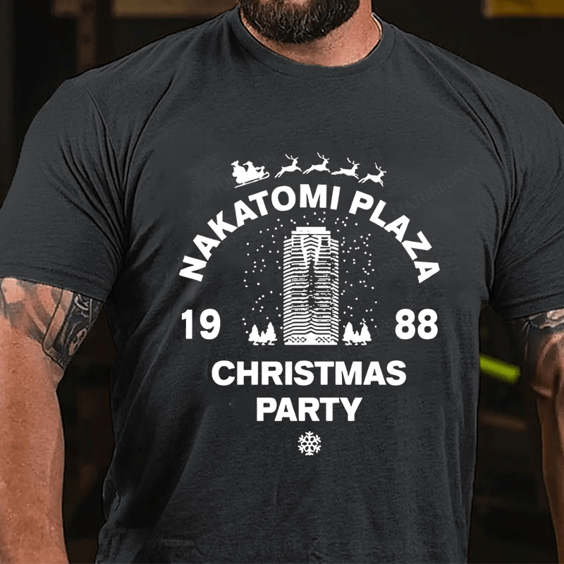 Maturelion Christmas T-Shirt Nakatomi Plaza Christmas Party 1988 T-shirt