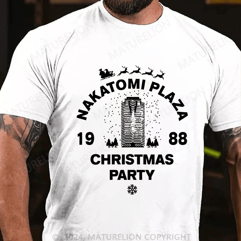 Maturelion Christmas T-Shirt Nakatomi Plaza Christmas Party 1988 T-shirt