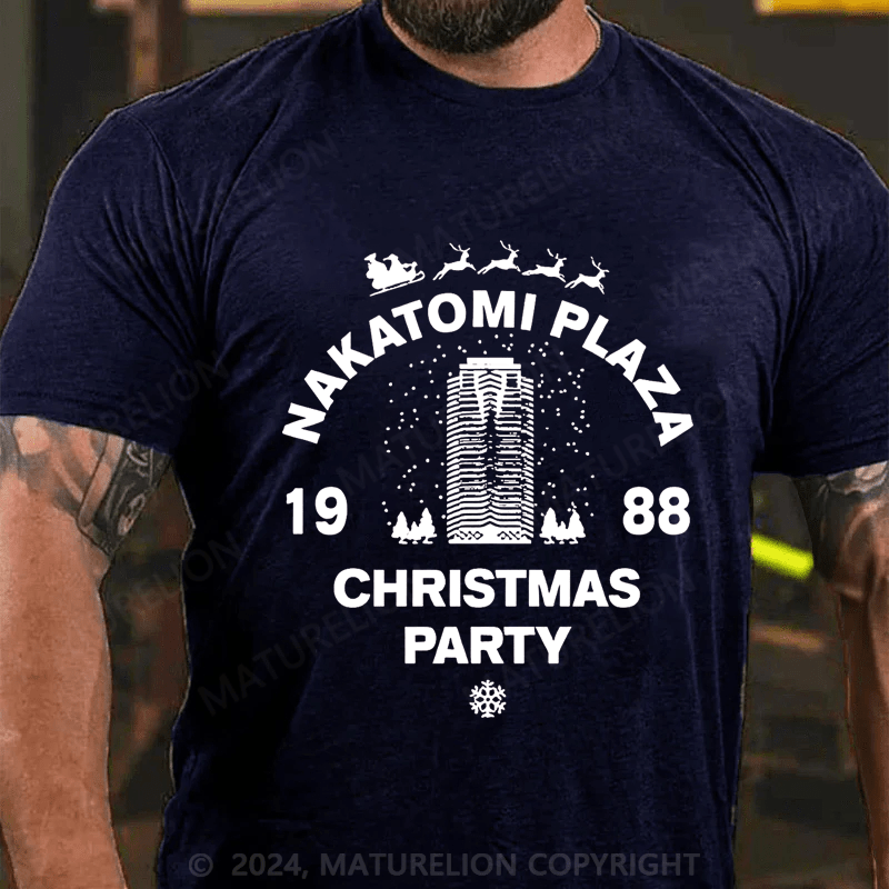 Maturelion Christmas T-Shirt Nakatomi Plaza Christmas Party 1988 T-shirt