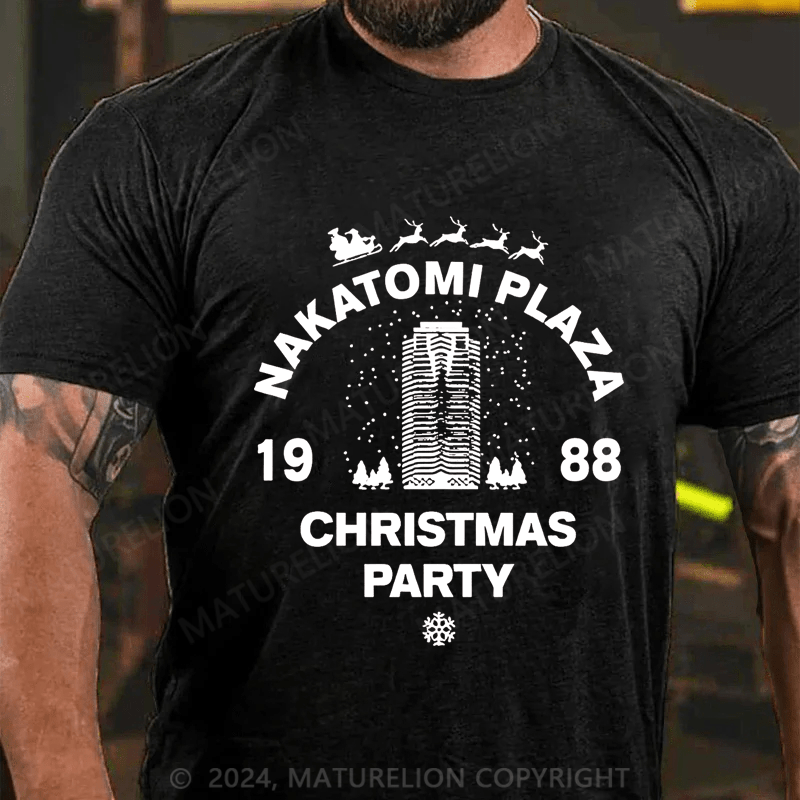 Maturelion Christmas T-Shirt Nakatomi Plaza Christmas Party 1988 T-shirt