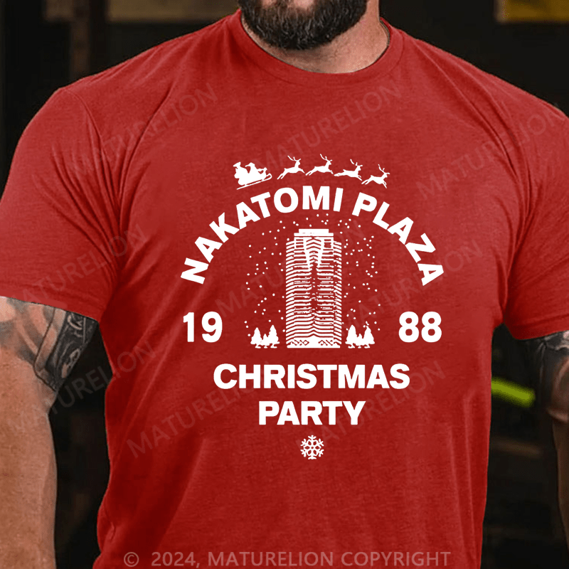 Maturelion Christmas T-Shirt Nakatomi Plaza Christmas Party 1988 T-shirt