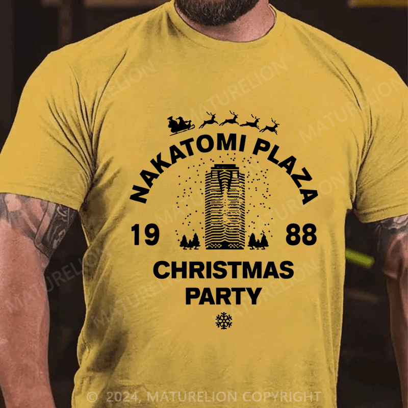 Maturelion Christmas T-Shirt Nakatomi Plaza Christmas Party 1988 T-shirt