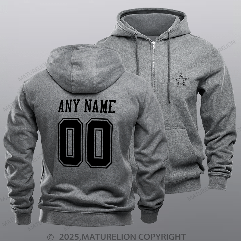 Maturelion Cowboys Nfl Custom Zipper Hoodie