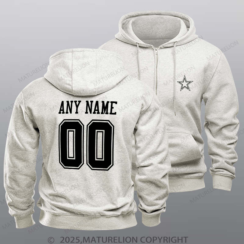 Maturelion Cowboys Nfl Custom Zipper Hoodie