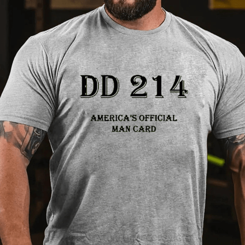 Maturelion DD214 America's Official Man Card Cotton T-Shirts