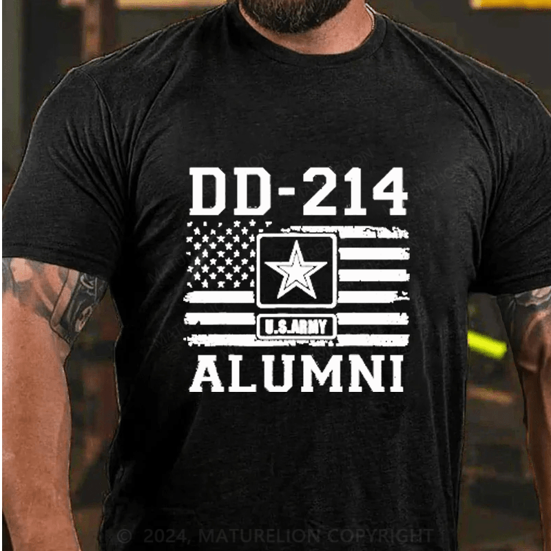 Maturelion DD214 USA Flag Cotton T-Shirt