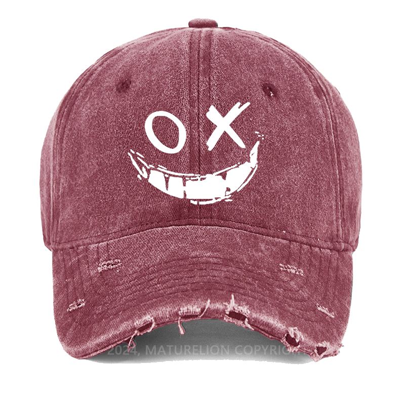 Maturelion Devil's Smile Washed Vintage Cap