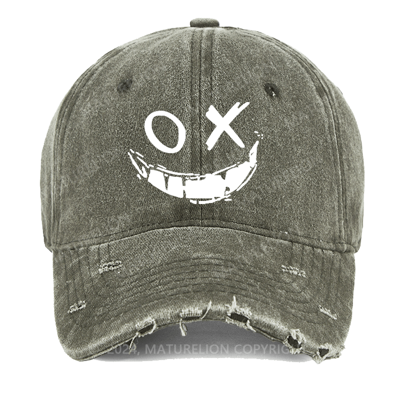 Maturelion Devil's Smile Washed Vintage Cap