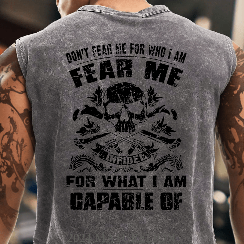 Maturelion Don't Fear Me For Who I Am Fear Me Infidel For What I Am Capable Of Cotton  Tank Top