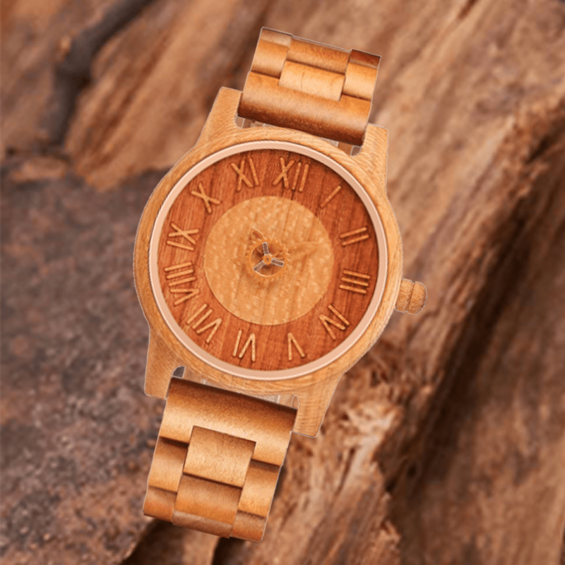 Maturelion Fashion Wooden Couple's Watch for Men and Women（Customization Available）