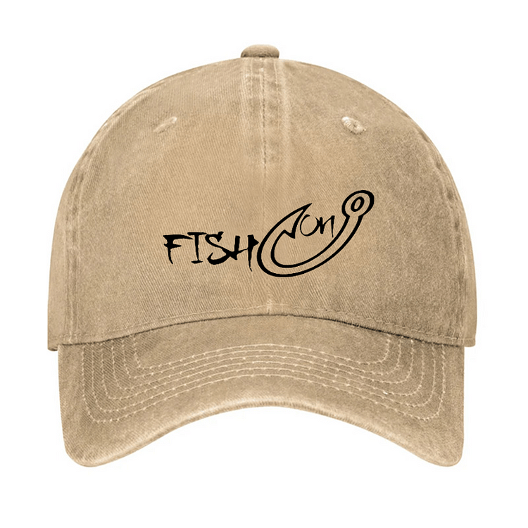 Maturelion Fish On Funny Fishing Cap