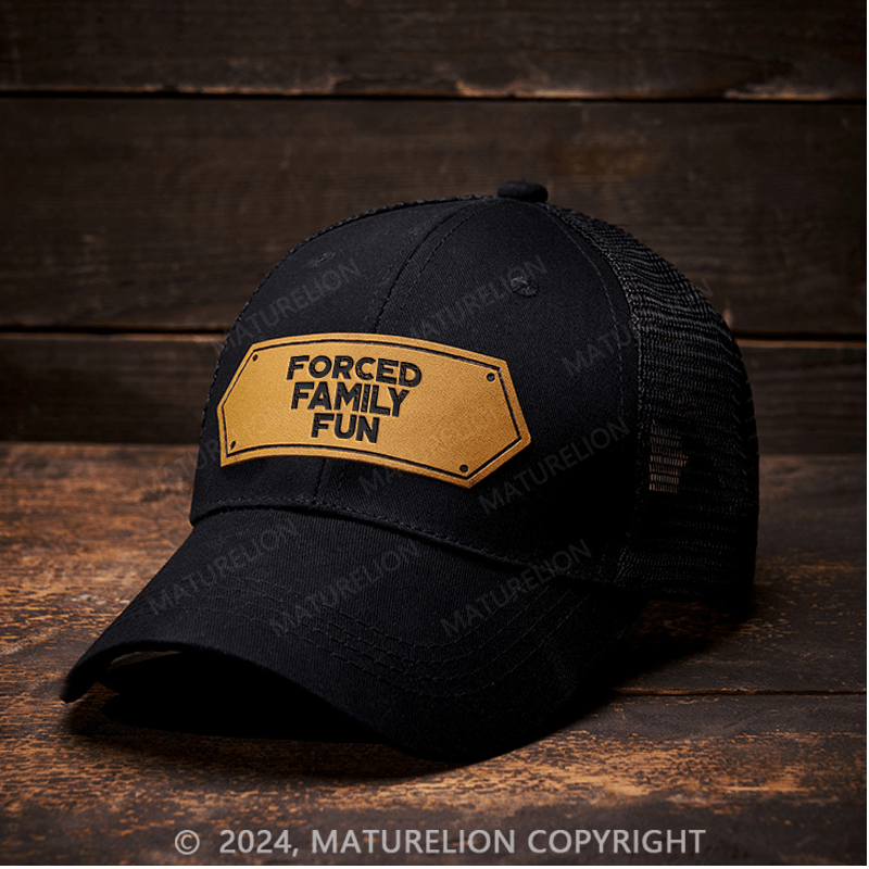 Maturelion Forced Family Leather Patch Cap