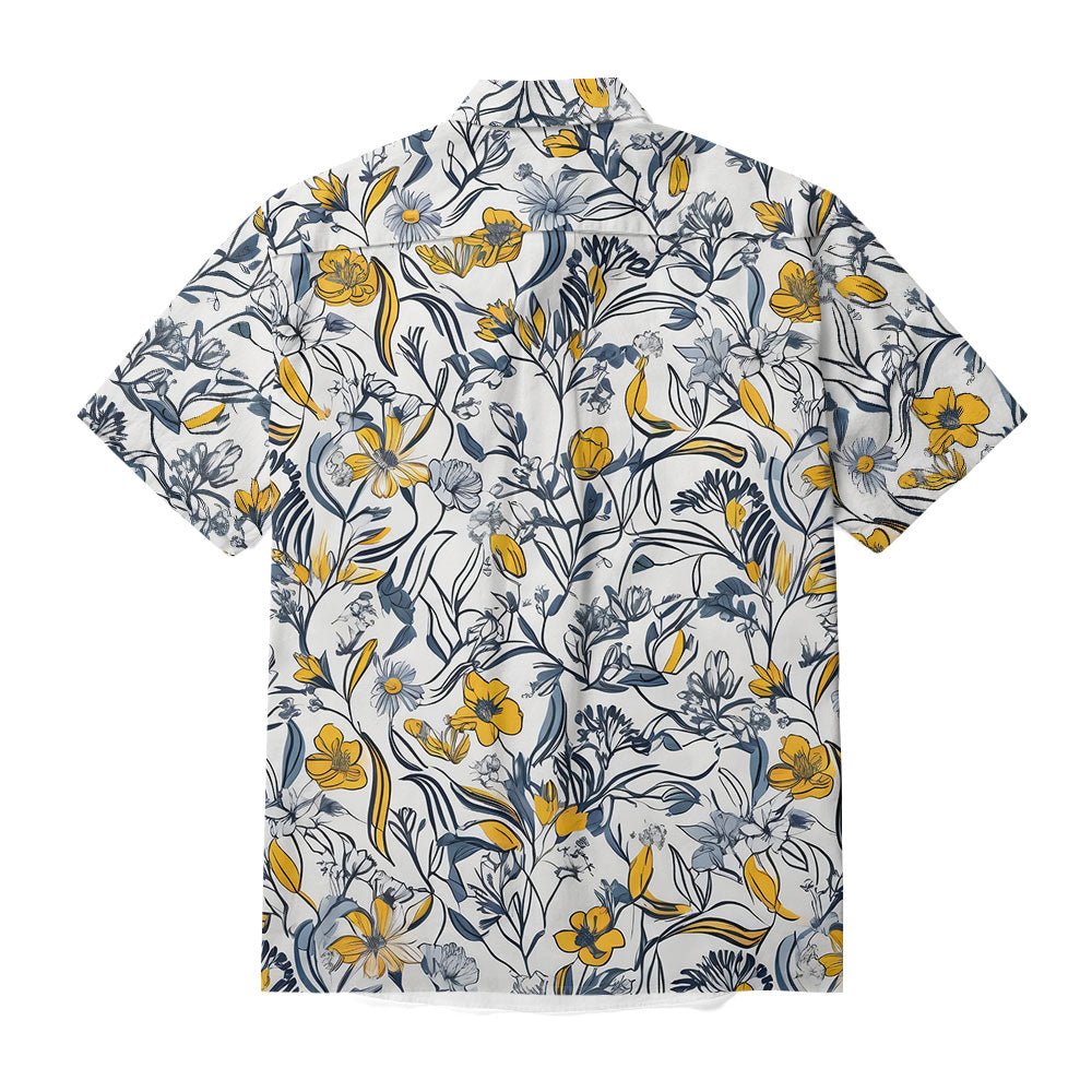 Maturelion Full Print Floral Print Hawaiian Shirt